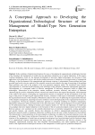 A Conceptual Approach to Developing the Organizational-Technological Structure of the Management of Model-Type New Generation Enterprises