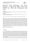 Enhanced Write Performance and Power Efficiency in Approximate Match CAM Using SAPON Low Power and Transmission Gate Logic