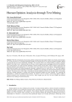 Human Opinion Analysis through Text Mining