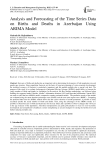 Analysis and Forecasting of the Time Series Data on Births and Deaths in Azerbaijan Using ARIMA Model