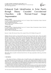 Enhanced Fault Identification in Solar Panels through Binary Cascaded Convolutional Classifiers with Thermal-Visual Image Augmentation