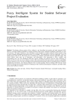 Fuzzy Intelligent System for Student Software Project Evaluation