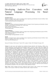 Developing Audio-to-Text Converters with Natural Language Processing for Smart Assistants