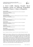A Novel CatML Stacking Classifier Based Intelligent System for Predicting Postgraduate Admission Chances: A Study on Bangladesh