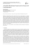 A Scalable Blockchain Framework for Secure IoT Communication