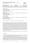 Determining the Number of Effective Distributions Based on Neural Network Ensemble