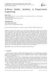 Software Quality Attributes in Requirements Engineering