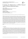 Evaluating the Effectiveness of WPA3 Protocol against Advanced Hacking Attacks