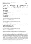 Issues of Organizing the Architecture of Processes for Identifying Digital Entities and Services