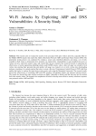 Wi-Fi Attacks by Exploiting ARP and DNS Vulnerabilities: A Security Study