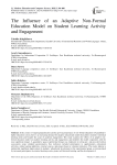 The Influence of an Adaptive Non-Formal Education Model on Student Learning Activity and Engagement