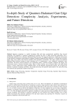 In-depth Study of Quantum Hadamard Gate Edge Detection: Complexity Analysis, Experiments, and Future Directions