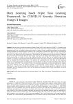 Deep Learning based Triple Task Learning Framework for COVID-19 Severity Detection Using CT Images