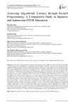 Assessing Algorithmic Literacy through Scratch Programming: A Comparative Study in Japanese and Indonesian STEM Education