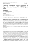 Enhancing Institutional Quality Assessment in Higher Education Using LSTM-NMPSO Hybrid Model