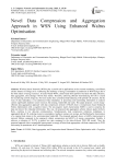 Novel Data Compression and Aggregation Approach in WSN Using Enhanced Walrus Optimisation