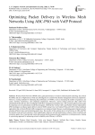 Optimizing Packet Delivery in Wireless Mesh Networks Using ABC-PSO with VoIP Protocol