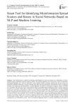 Smart Tool for Identifying Misinformation Spread Sources and Routes in Social Networks Based on NLP and Machine Learning