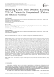 Optimizing Kidney Stone Detection: Exploring YOLOv8 Variants for Computational Efficiency and Enhanced Accuracy