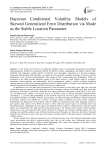 Bayesian Conditional Volatility Models of Skewed Generalized Error Distribution via Mode as the Stable Location Parameter