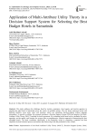 Application of Multi-Attribute Utility Theory in a Decision Support System for Selecting the Best Budget Hotels in Samarinda