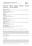 Enhanced Hybrid Pseudo Random Number Generator – Chaotic HPRNG