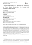 Comparative Analysis of Membership Functions in Fuzzy Logic Controllers for Robot Path Planning Optimization