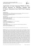 Application of Large Language Models for Data-Driven Analytics in Oncology: Insights and Evidence Generation from Real-World Imaging Data