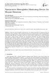 Noninvasive Hemoglobin Monitoring Device for Disease Detection