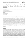 Leveraging Deep Learning Approach for the Detection of Human Activities from Video Sequences