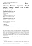 Enhancing Employee Engagement through Machine Learning: Insights from K-Means Clustering Analysis