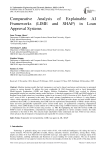Comparative Analysis of Explainable AI Frameworks (LIME and SHAP) in Loan Approval Systems