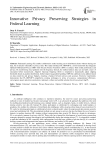 Innovative Privacy Preserving Strategies in Federal Learning