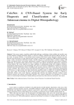 ColoNet: A CNN-Based System for Early Diagnosis and Classification of Colon Adenocarcinoma in Digital Histopathology