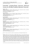 Ensemble Learning-Based Intrusion Detection System for Modbus-Enabled Industrial Networks
