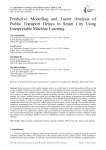 Predictive Modelling and Factor Analysis of Public Transport Delays in Smart City Using Interpretable Machine Learning