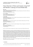 Early Detection of Stress and Anxiety Using NLP and Machine Learning on Social Media Data