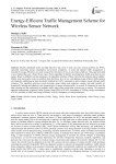 Energy-Efficient Traffic Management Scheme for Wireless Sensor Network