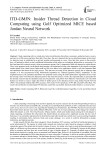 ITD-GMJN: Insider Thread Detection in Cloud Computing using Golf Optimized MICE based Jordan Neural Network