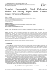 Perturbed Exponentially Fitted Collocation Method for Solving Higher Order Volterra Integro-Differential Equations