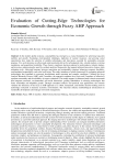 Evaluation of Cutting-Edge Technologies for Economic Growth through Fuzzy AHP Approach