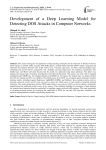 Development of a Deep Learning Model for Detecting DOS Attacks in Computer Networks