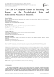 The Use of Computer Games in Teaching: The Impact on the Psychological State and Educational Success of Students