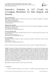 Innovative Forensics in IoT Clouds by Leveraging Blockchain for Data Integrity and Security