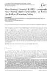 Meta-Learning Enhanced BiLSTM Autoencoder with Channel-adaptive Quantization for Robust One-Bit Error Correction Coding