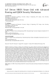 IoT Driven HRES Smart Grid with Advanced Routing and IQKM Security Mechanism