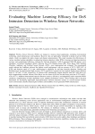 Evaluating Machine Learning Efficacy for DoS Intrusion Detection in Wireless Sensor Networks