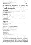 A Pedagogical Framework for Ethical Skill Development in Higher Education within Smart Learning Environments