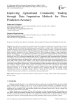 Improving Agricultural Commodity Trading through Data Imputation Methods for Price Prediction Accuracy