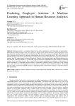 Predicting Employee Attrition: A Machine Learning Approach in Human Resource Analytics